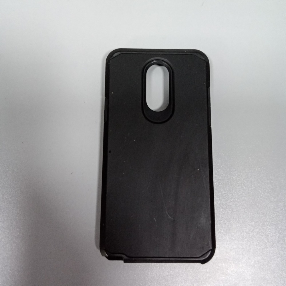 Black Rugged Smartphone‎ Case Honeycomb Shockproof Matte Protective Cover 6x3in